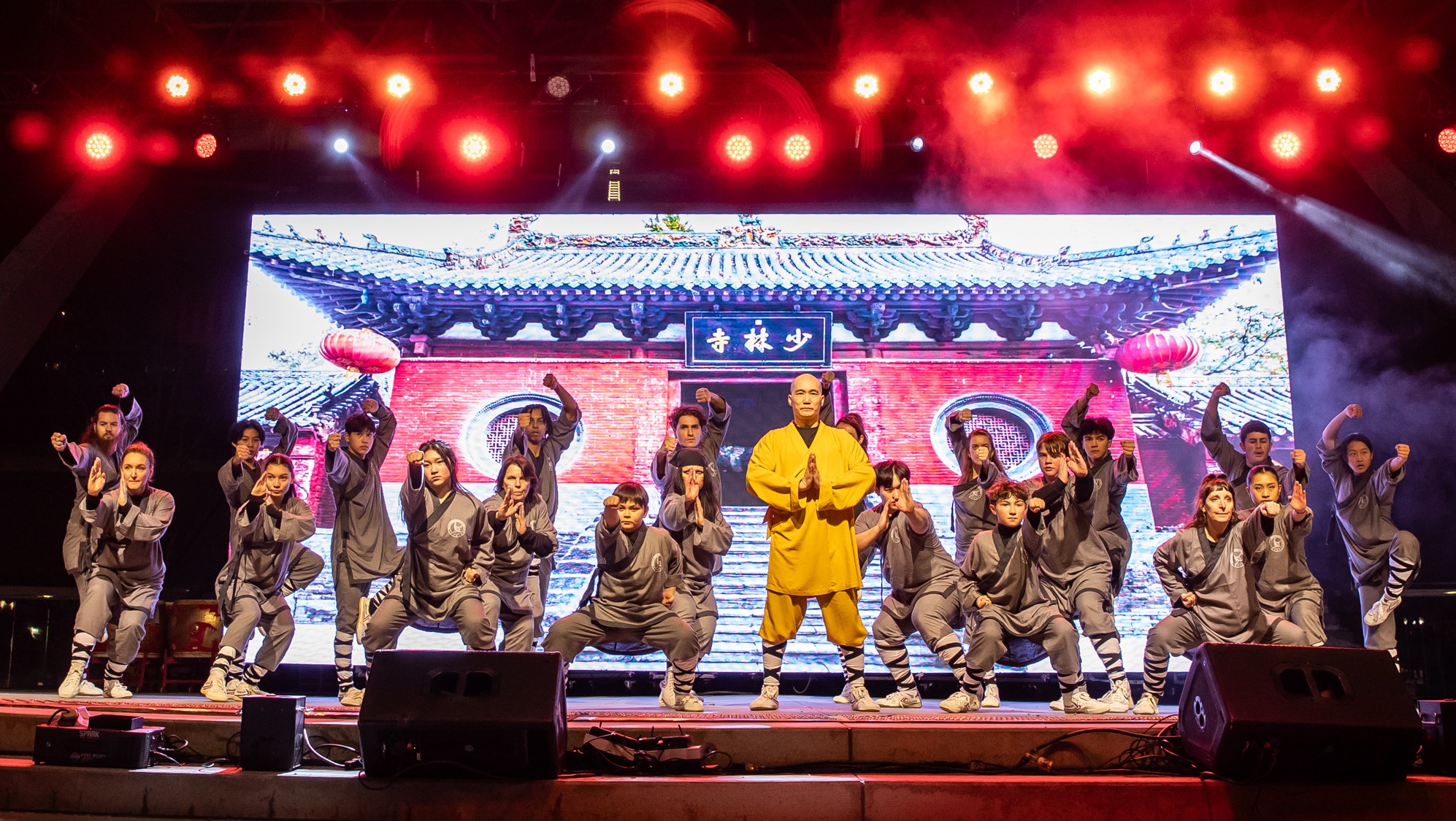 Master Dao with Students Performing at the Toronto Spring Festival
